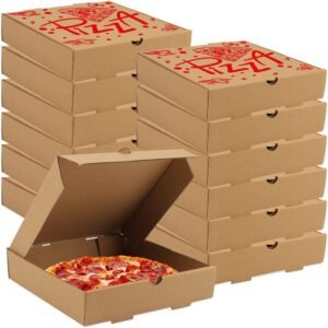 Hot Selling Custom Size Corrugated Cardboard Pizza 7''/9''/10''/12''/14'' Matt Lamination China Factory Wholesale Logo Folders