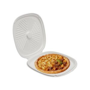 Disposable Biodegradable Compostable Sugarcane Bagasse Take Away Pizza Boxes