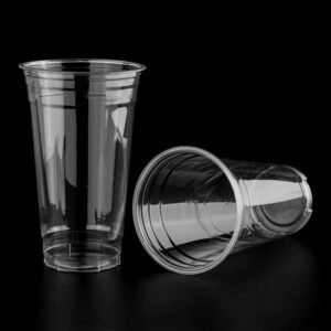 Customization 7 10 12 14 16 oz clear PLA Cold Cups Printed logo Biodegradable Cups