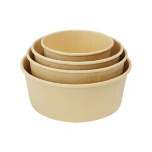 Food Packaging Container Disposable Takeaway Fast Food 500-1300ml Paper Bowl