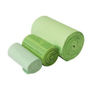 PBAT PLA Drawstring Degradable Garbage Bag Biodegradable Compostable 13 30 55 Gallon Household Trash Bags Non-toxic