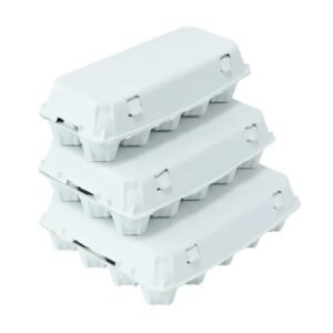 Eco-Friendly Egg Tray Paper Biodegradable Quality Pulp Egg Carton for Twelve Eggs Food-Grade Foldable Box