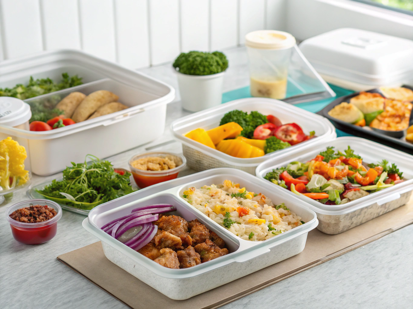 Food service packaging operational service context