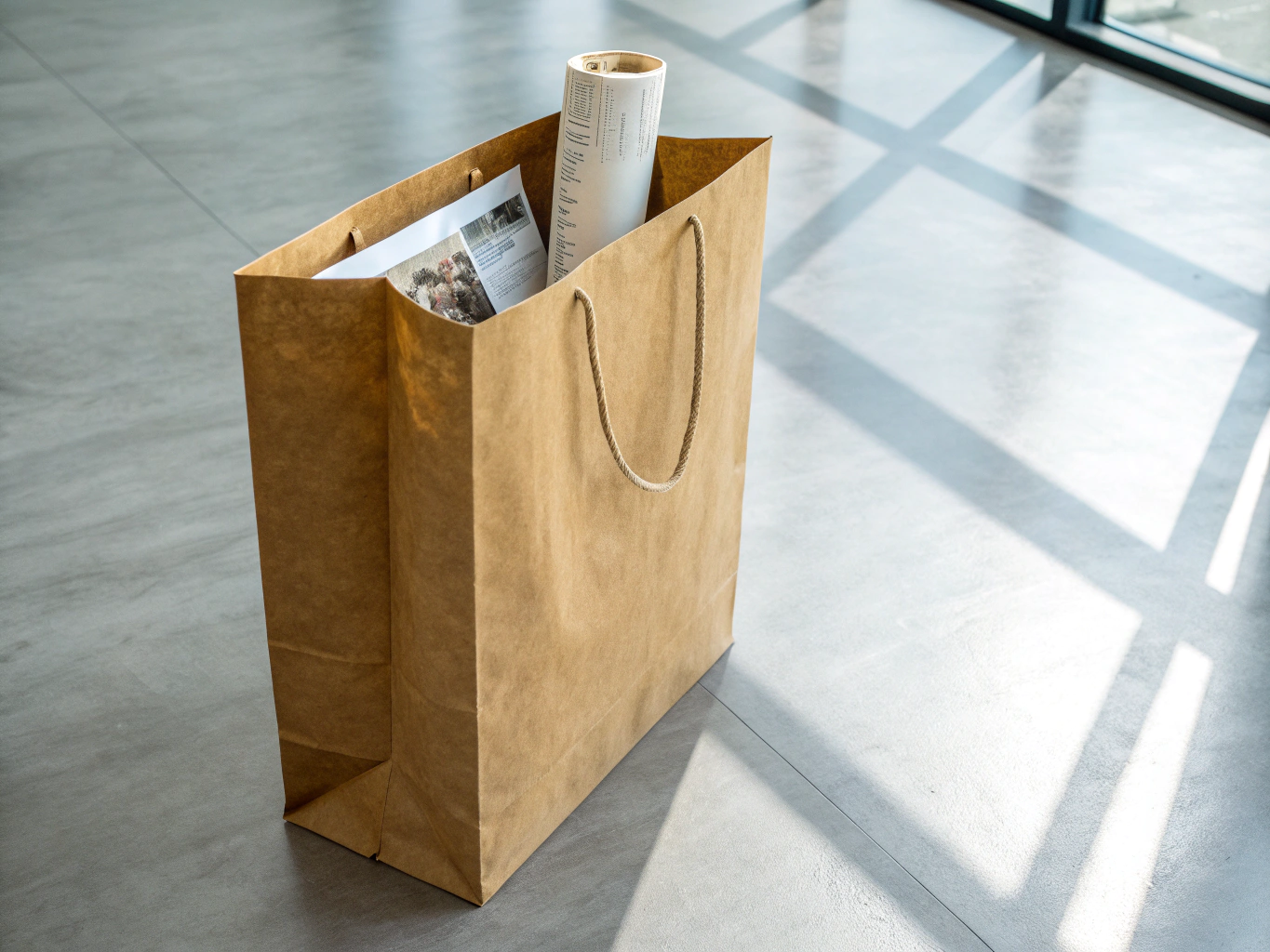 Paper bags & pouches studio isolated packshot